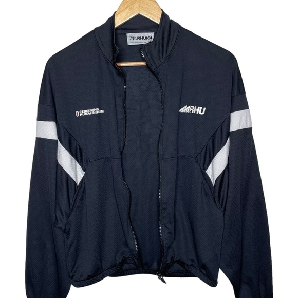 Zara x Rhuigi Rhude Textured Sweatshirt Track Jacket - Picture 5 of 16